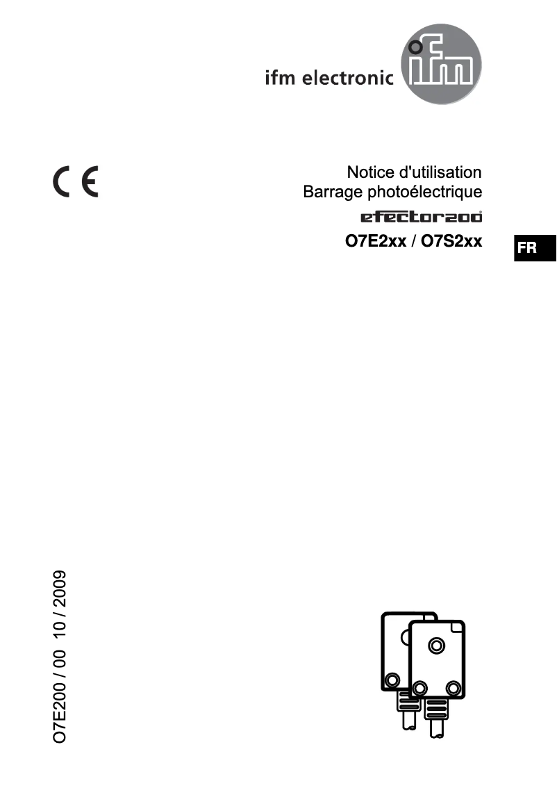 Page 1 de la notice Manuel utilisateur IFM O7E201