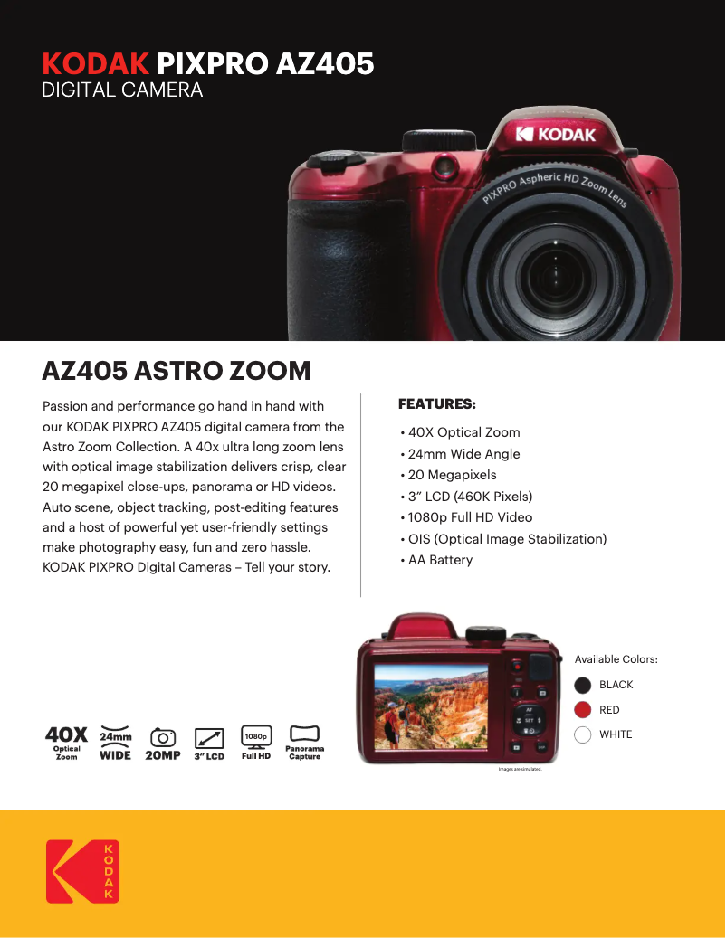 Image de la première page du manuel de l'appareil PixPro AZ405