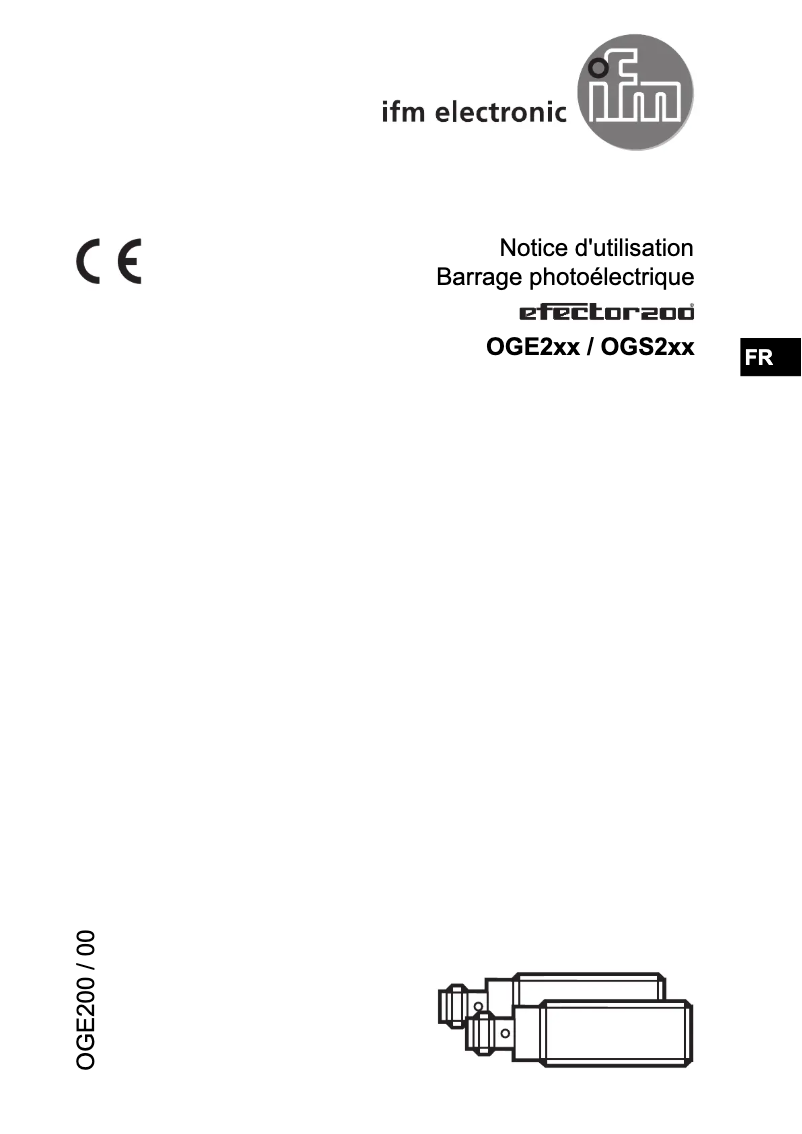 Page n°1 - Manuel utilisateur IFM OGE200