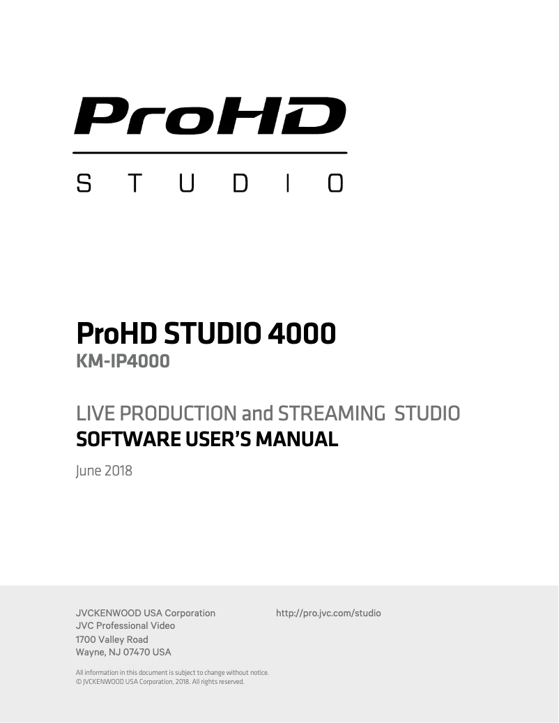 Image de la première page du manuel de l'appareil KM-IP4000S