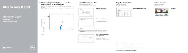 Page 1 de la notice Manuel utilisateur Dell Chromebook 11