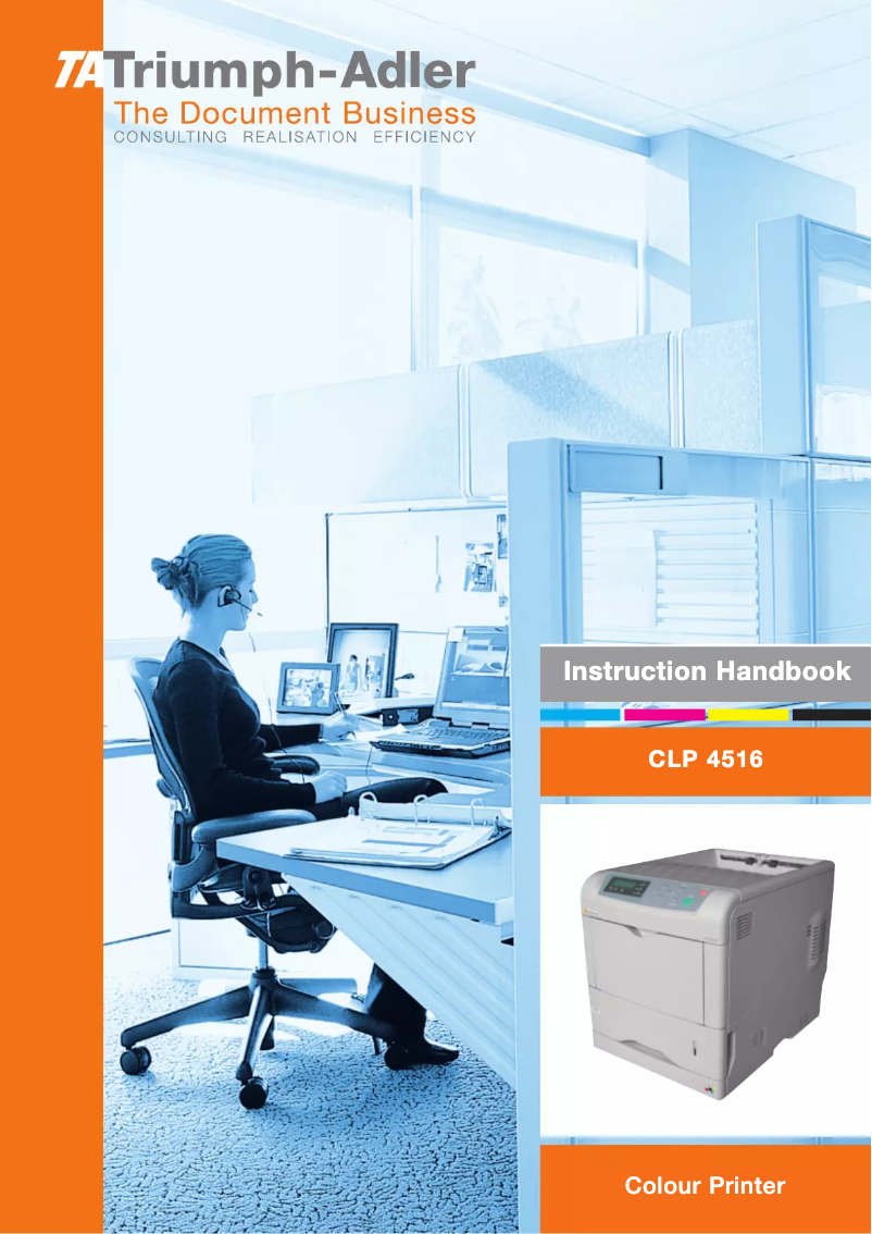 Page 1 de la notice Manuel utilisateur Triumph-Adler CLP 4516