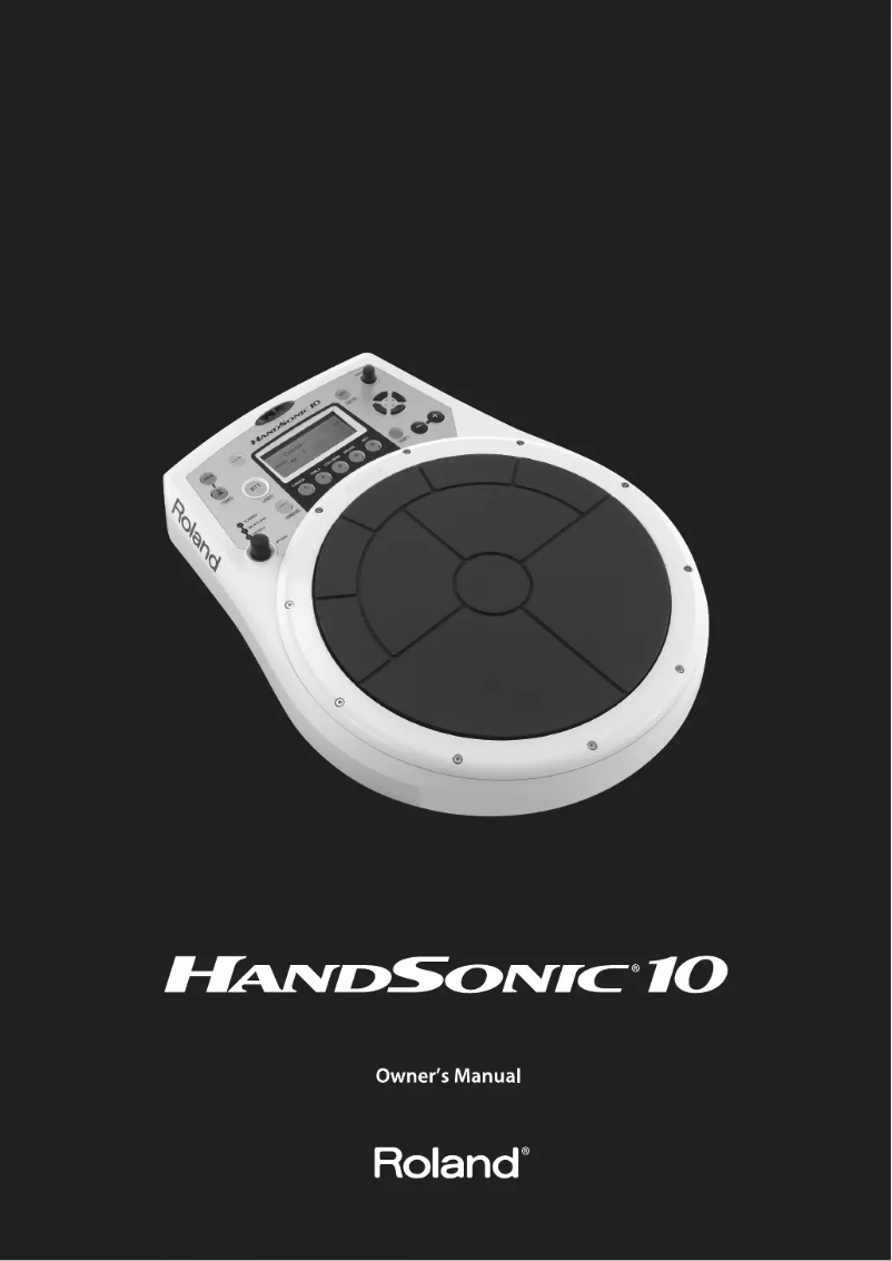 Image de la première page du manuel de l'appareil HandSonic HPD-10