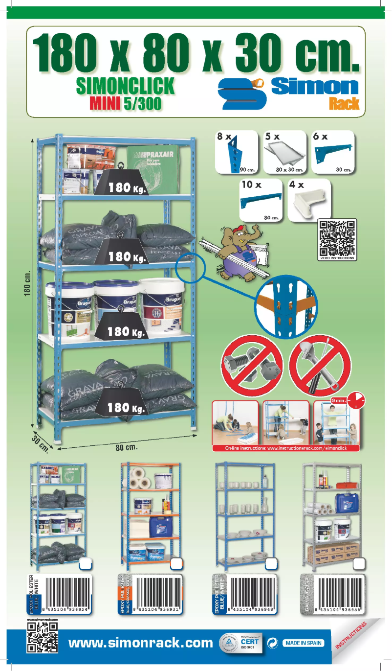 Image de la première page du manuel de l'appareil Simonclick Superplus 5/500