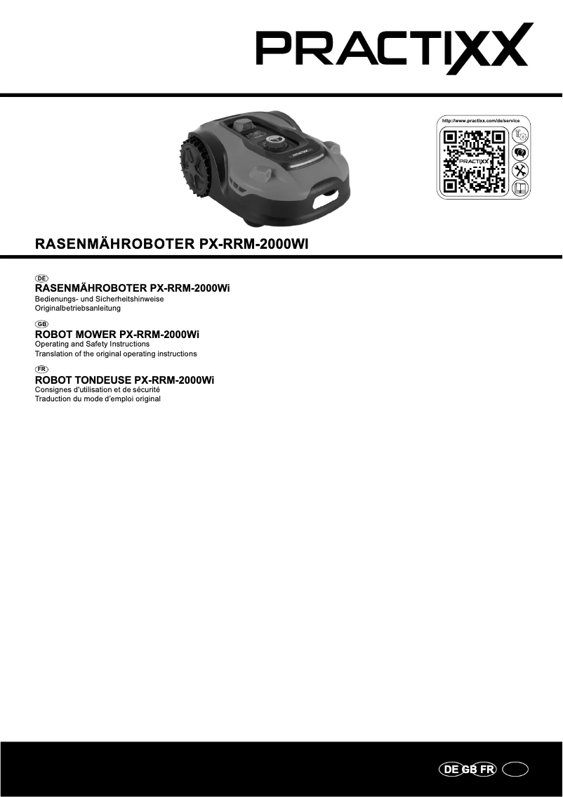 Page 1 de la notice Manuel utilisateur Practixx PX-RRM-2000Wi