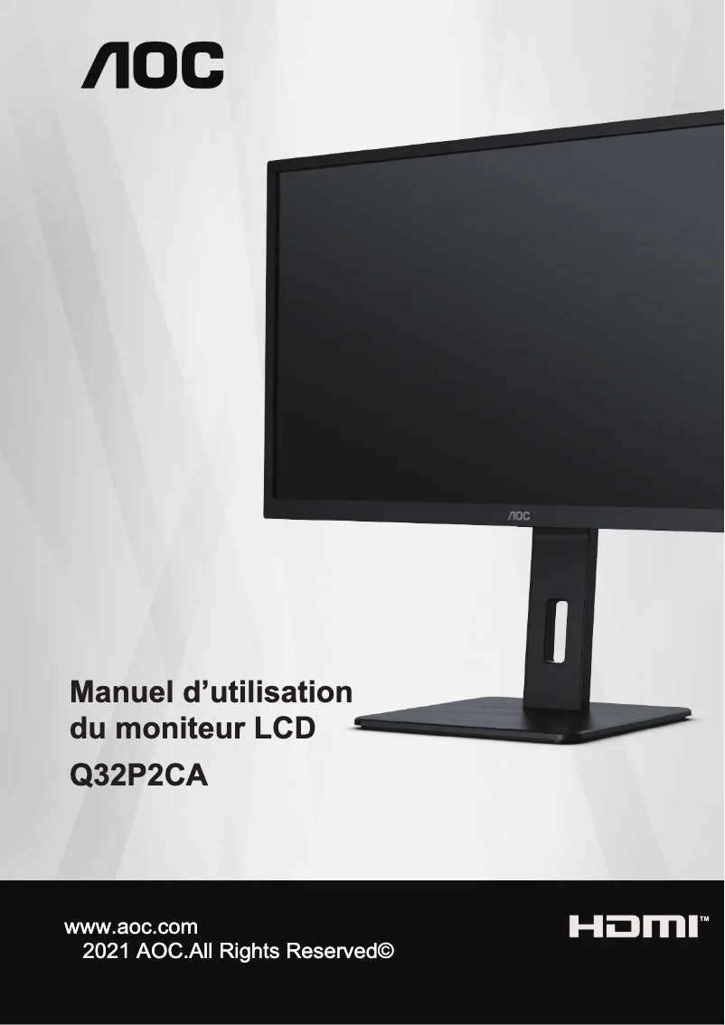 Image de la première page du manuel de l'appareil Q32P2CA