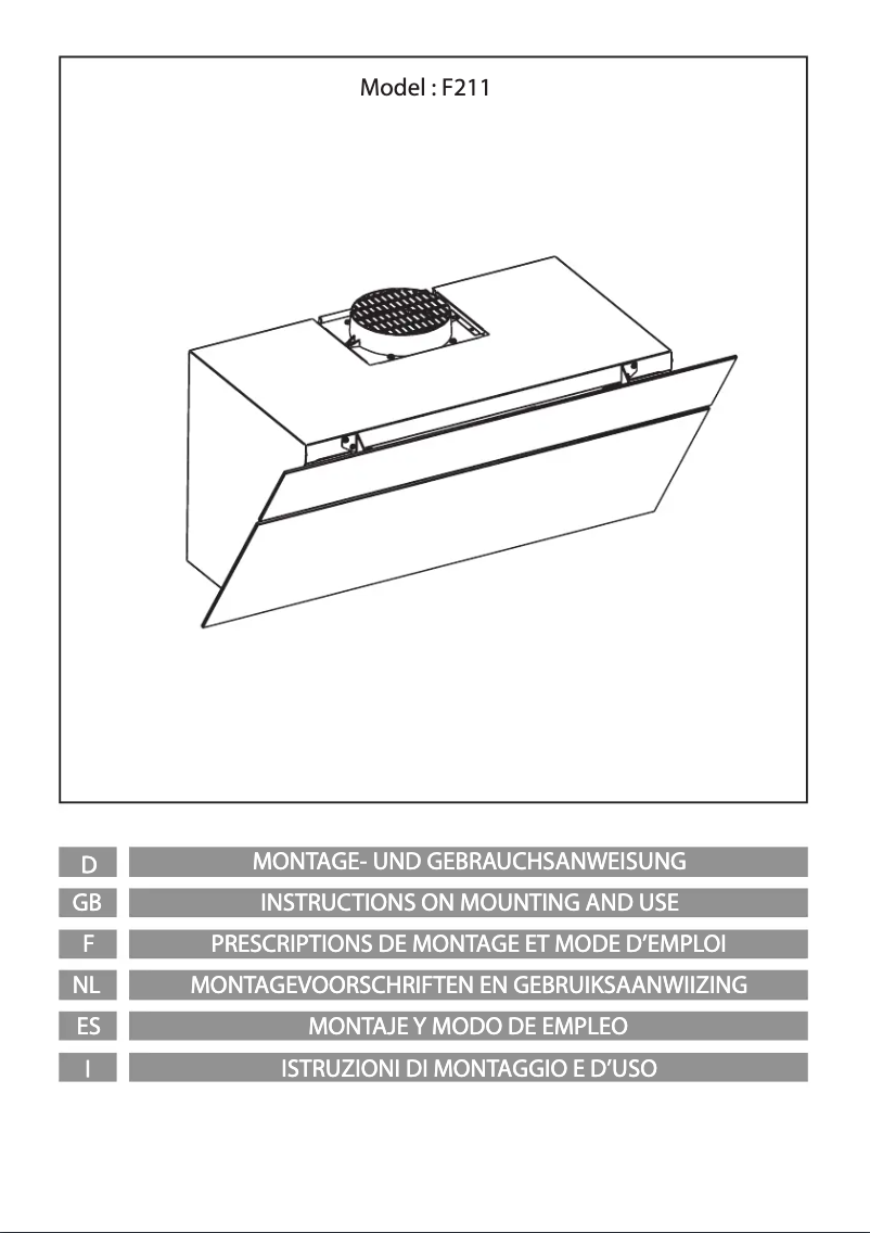 Page 1 de la notice Manuel utilisateur Airforce F211