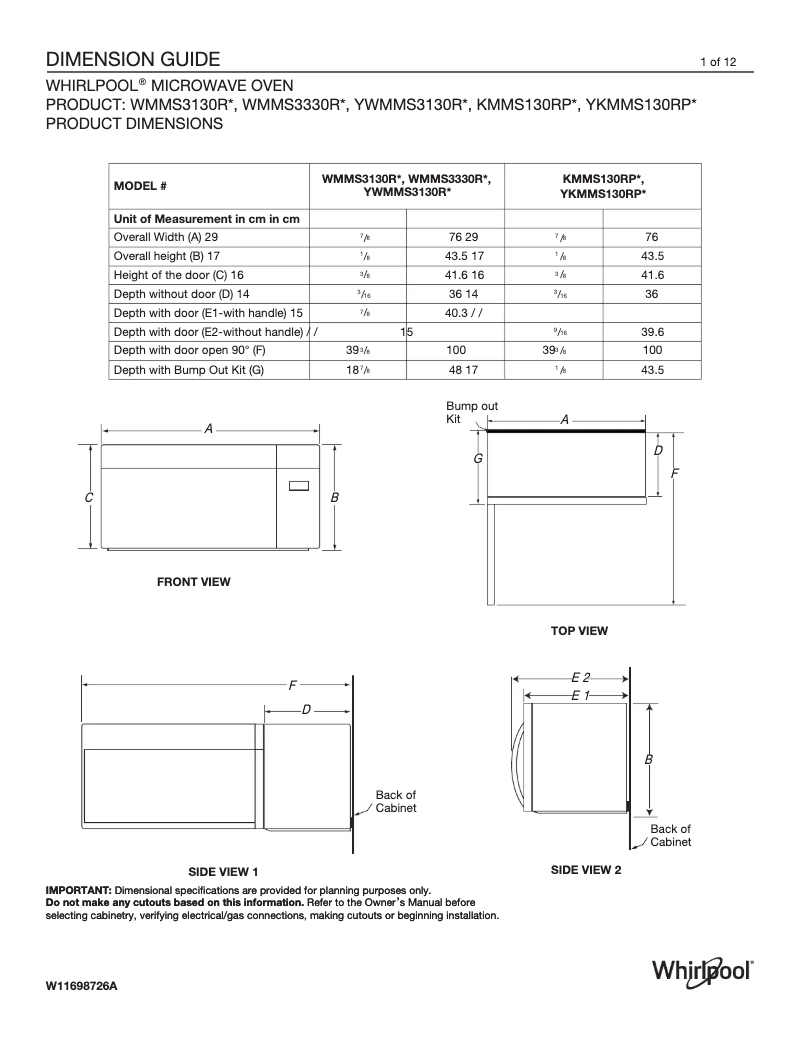 Página 1 del manual Manual de usuario Whirlpool WMMS3330