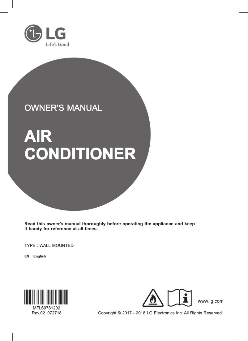 Page n°1 - Manuel utilisateur LG WH30SRU-18