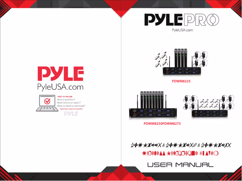 Page n°1 - Manuel utilisateur Pyle PDWM8250
