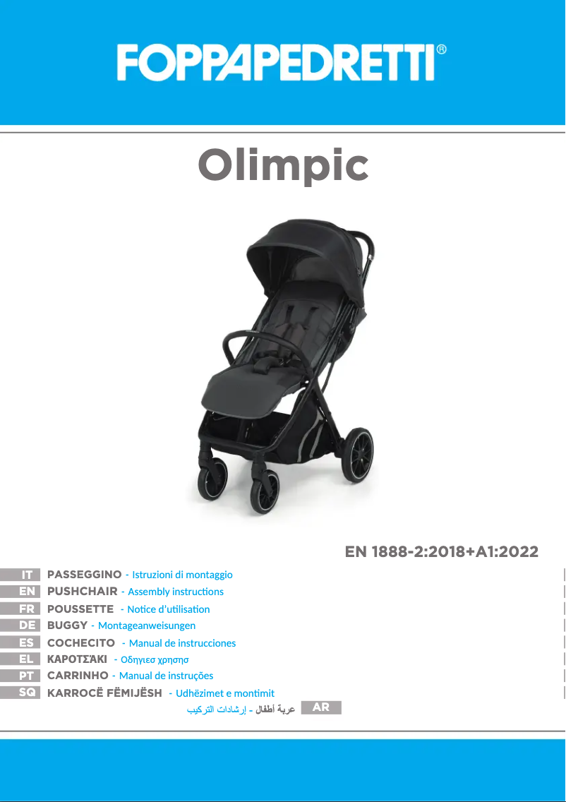 Page 1 de la notice Manuel utilisateur Foppapedretti Olimpic