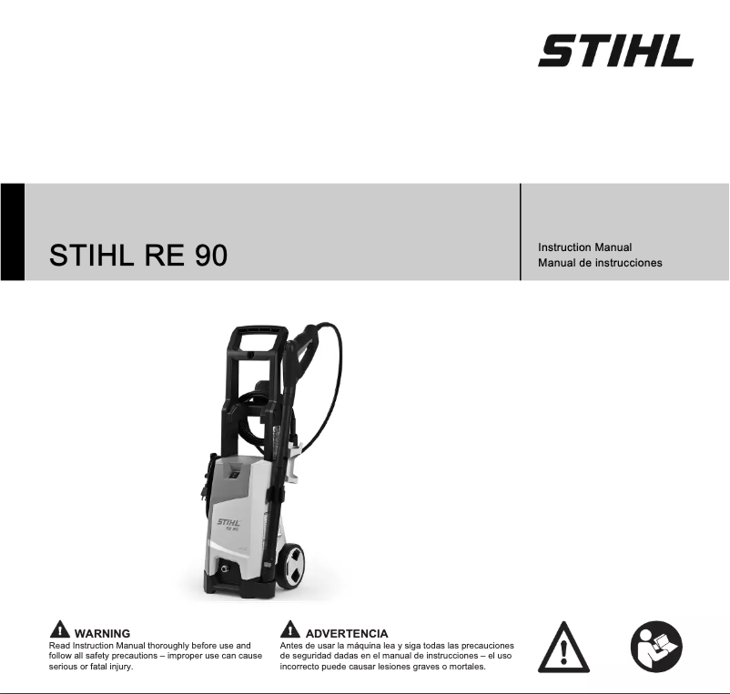 Page 1 de la notice Manuel utilisateur Stihl RE 90