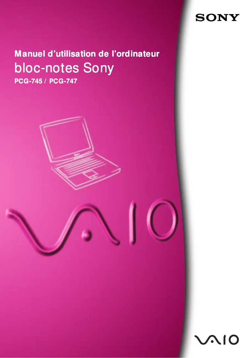 Imagen de la primera página del manual del dispositivo Vaio PCG-745