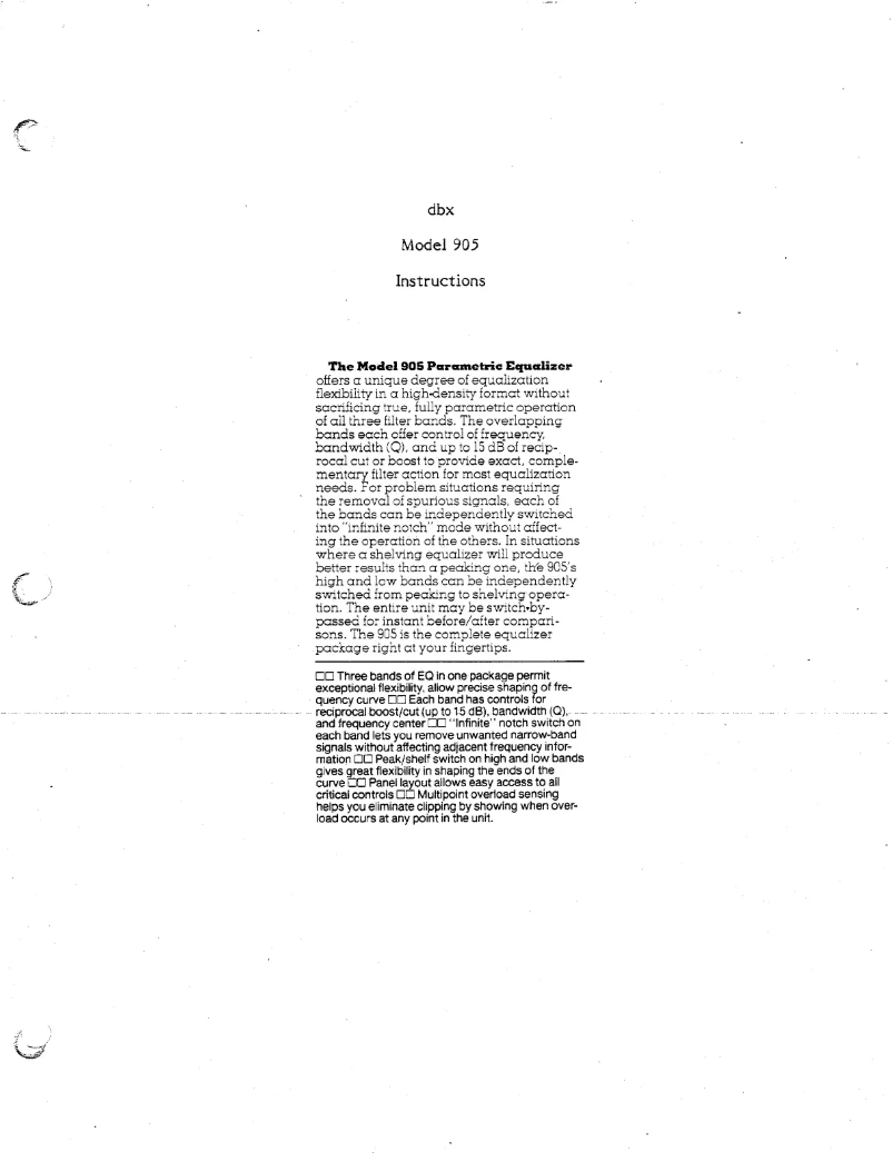 Imagen de la primera página del manual del dispositivo 905