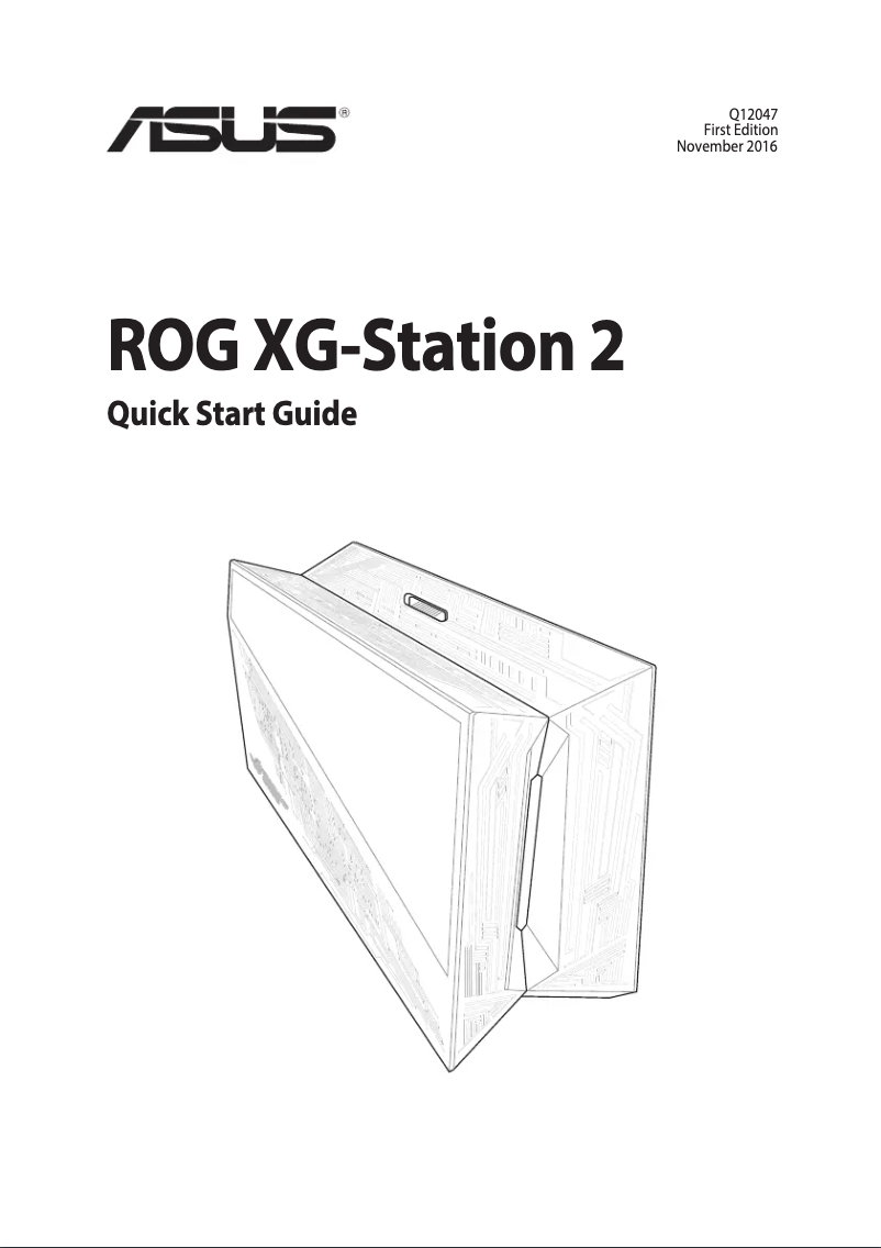 Page 1 de la notice Manuel utilisateur Asus ROG XG Station 2