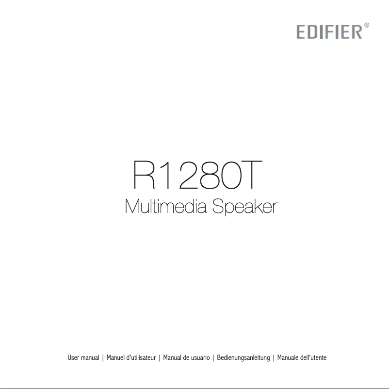 Page n°1 - Manuel utilisateur Edifier Studio R1280T