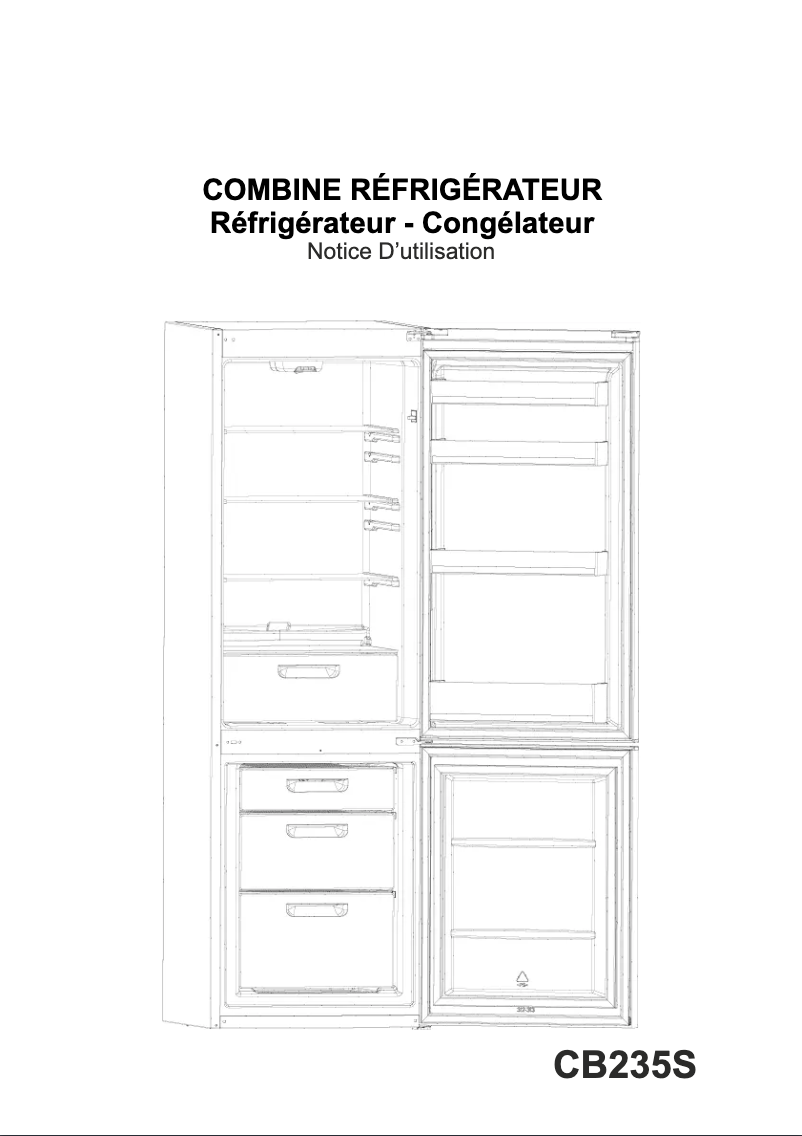 Image de la première page du manuel de l'appareil CB235S
