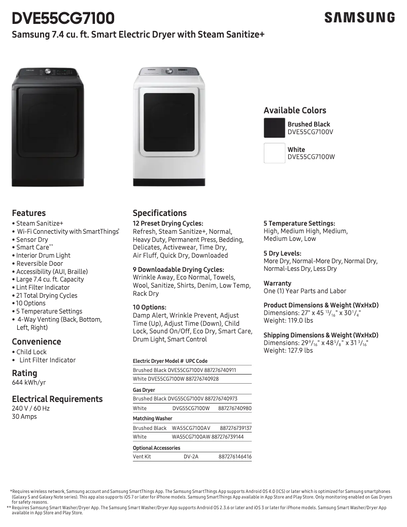 Image de la première page du manuel de l'appareil DVE55CG7100V