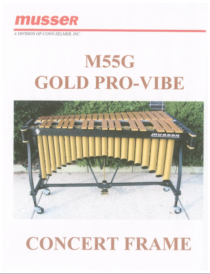 Page 1 de la notice Manuel utilisateur Musser M55G