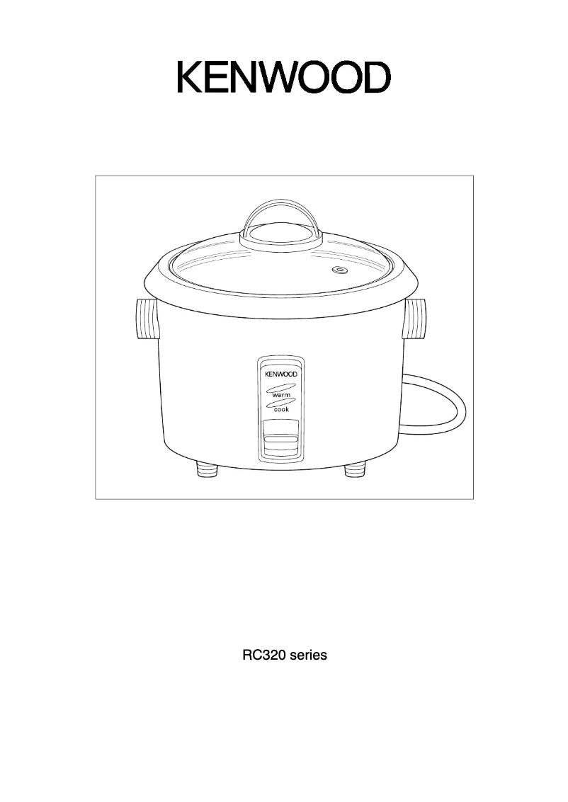 Page 1 de la notice Manuel utilisateur Kenwood RC320