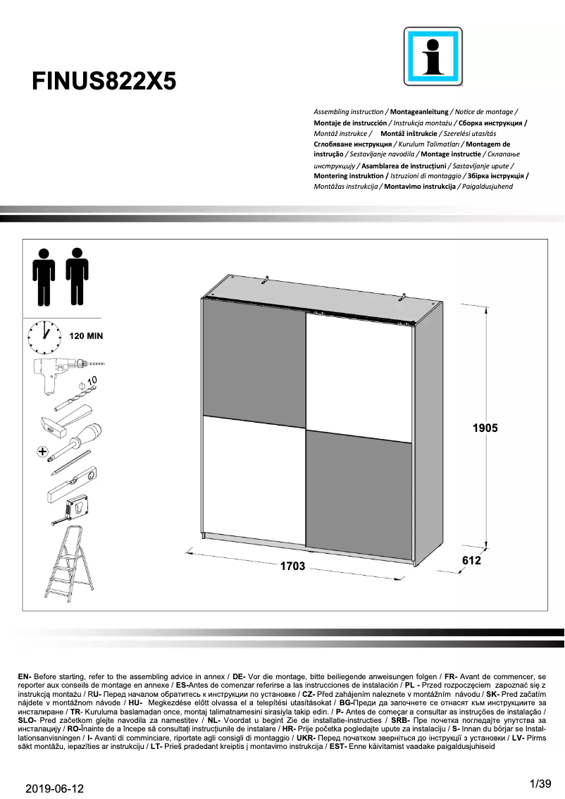 Page n°1 - Manuel utilisateur Finlandek FINUS822X5