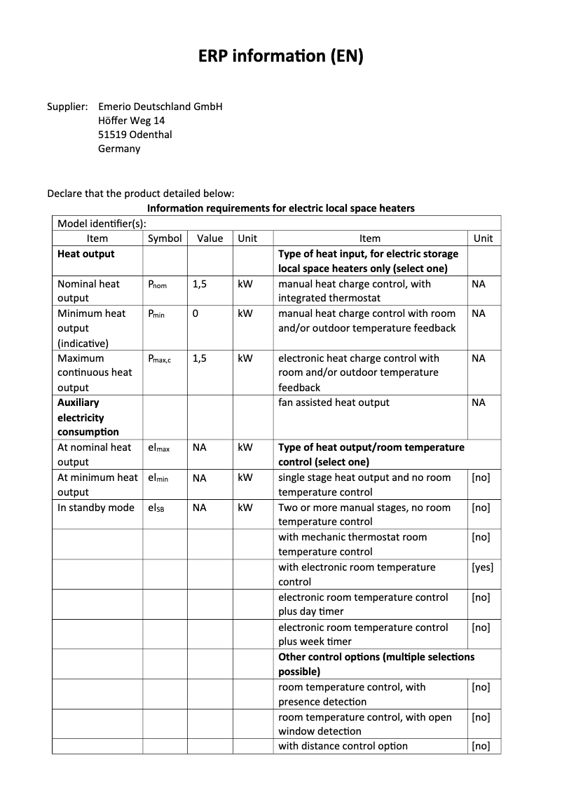 Image de la première page du manuel de l'appareil OFR-111385