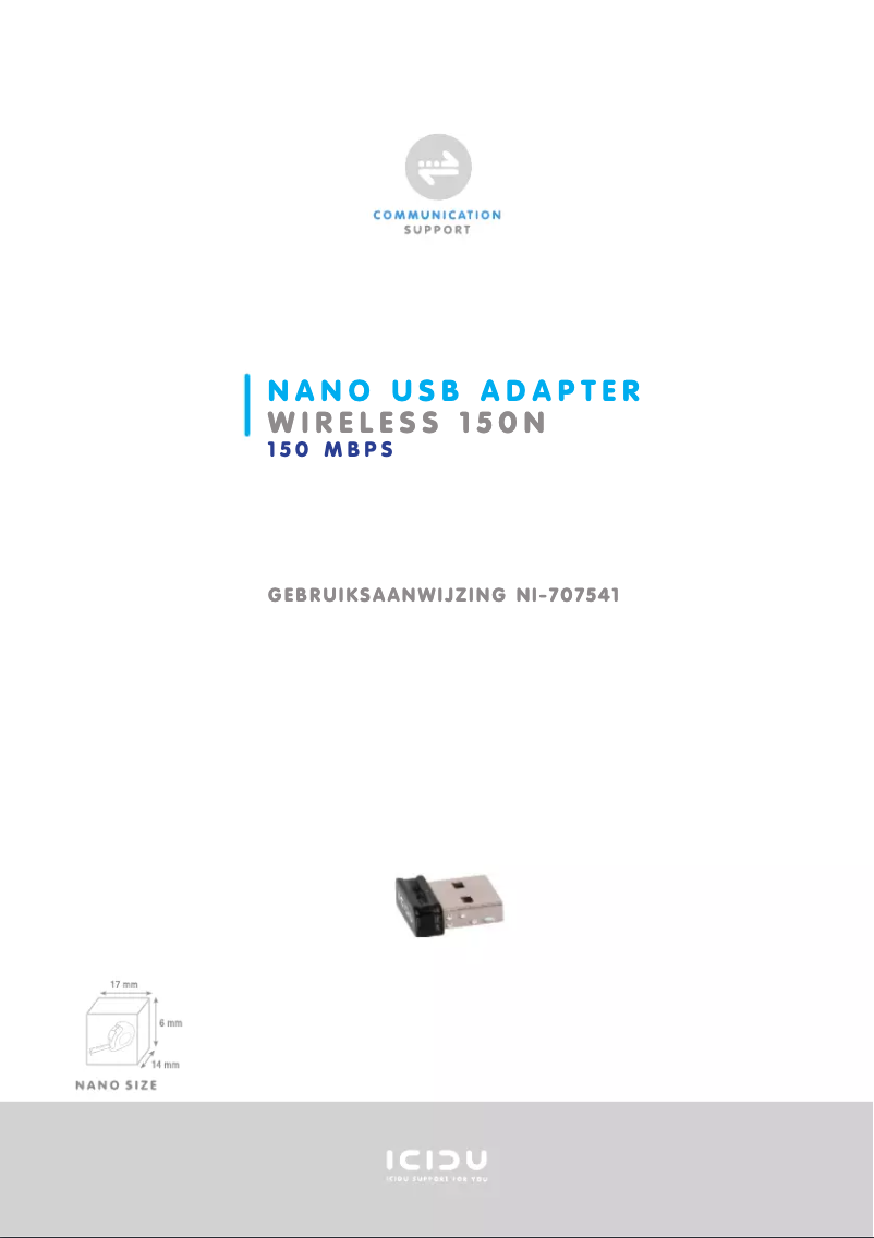 Page n°1 - Manuel utilisateur Icidu Nl-707541