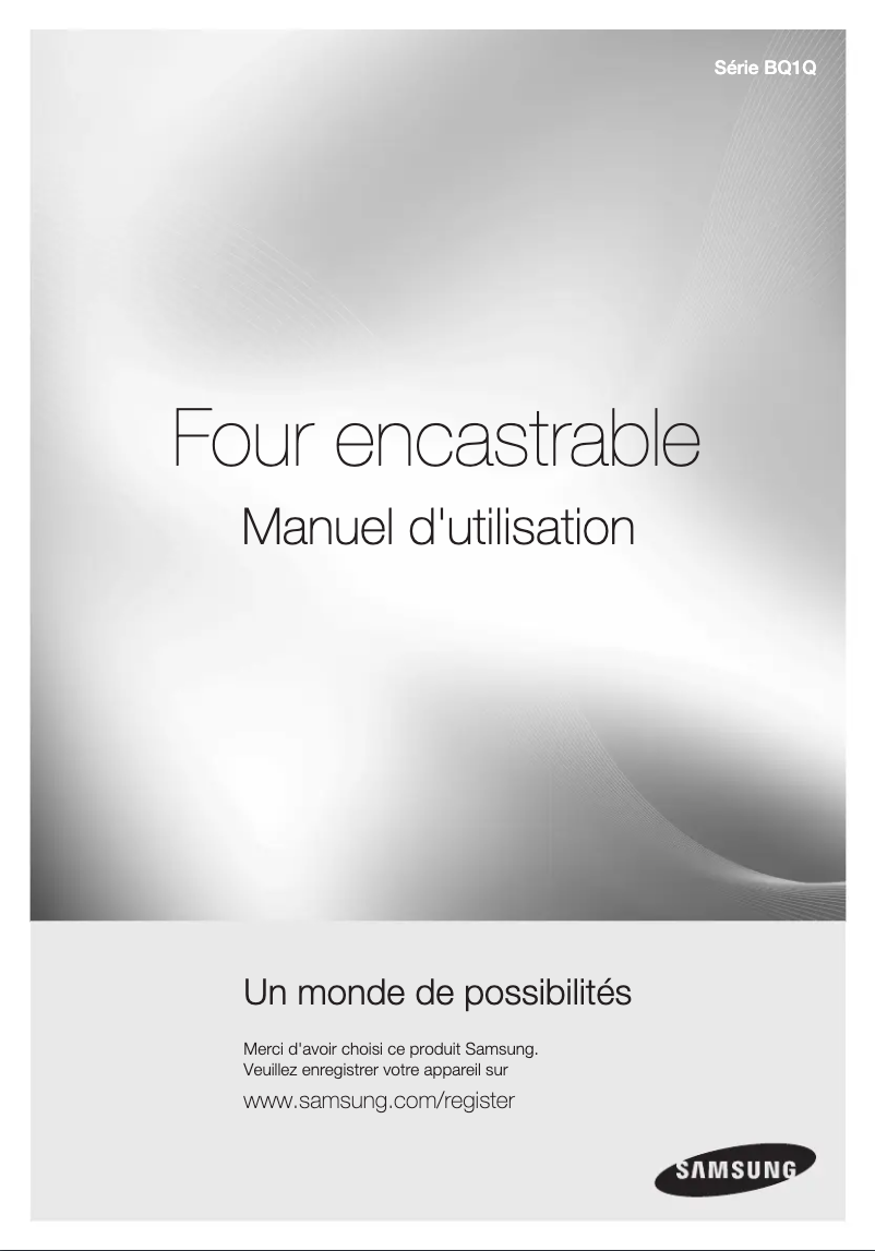 Page n°1 - Manuel utilisateur Samsung BQ1Q6T092