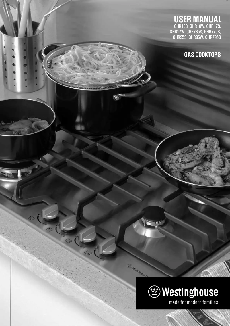 Página 1 del manual Manual de instrucciones Westinghouse GHR16S