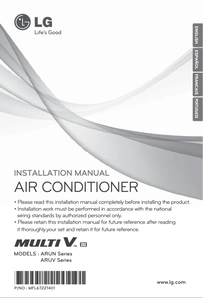 Page n°1 - Manuel utilisateur LG ARUV100LT3