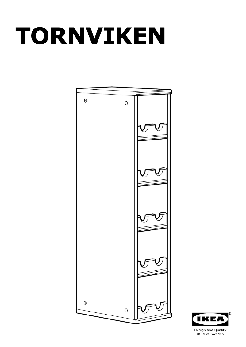 Page 1 de la notice Manuel utilisateur Ikea TORNVIKEN 303.590.35