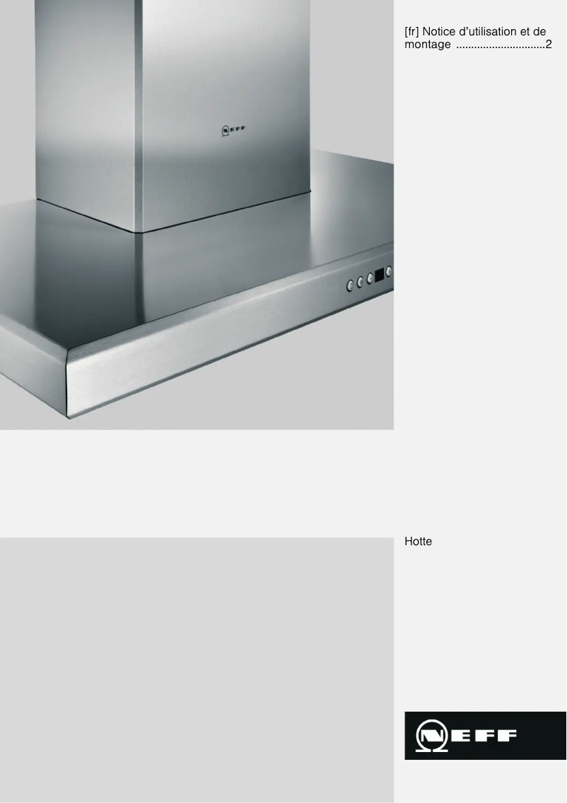 Image de la première page du manuel de l'appareil D89D55N1