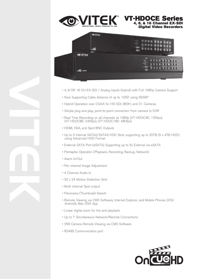 Page n°1 - Manuel utilisateur Vitek VT-HDOC4E