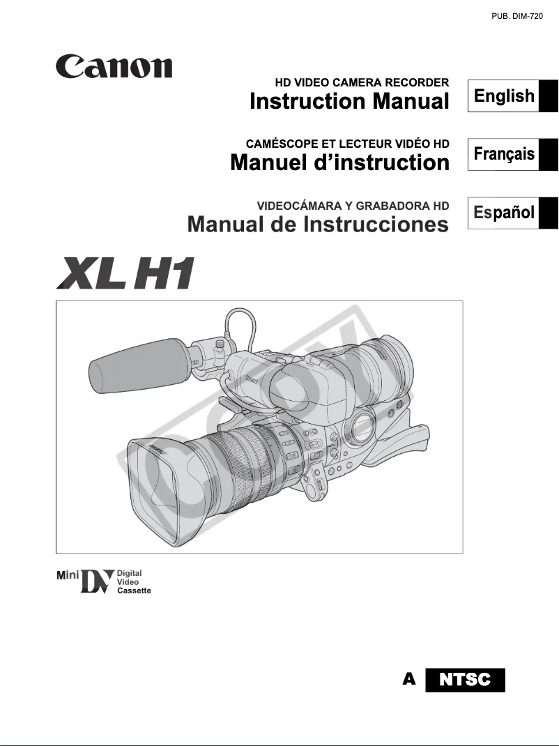 Imagen de la primera página del manual del dispositivo XL H1
