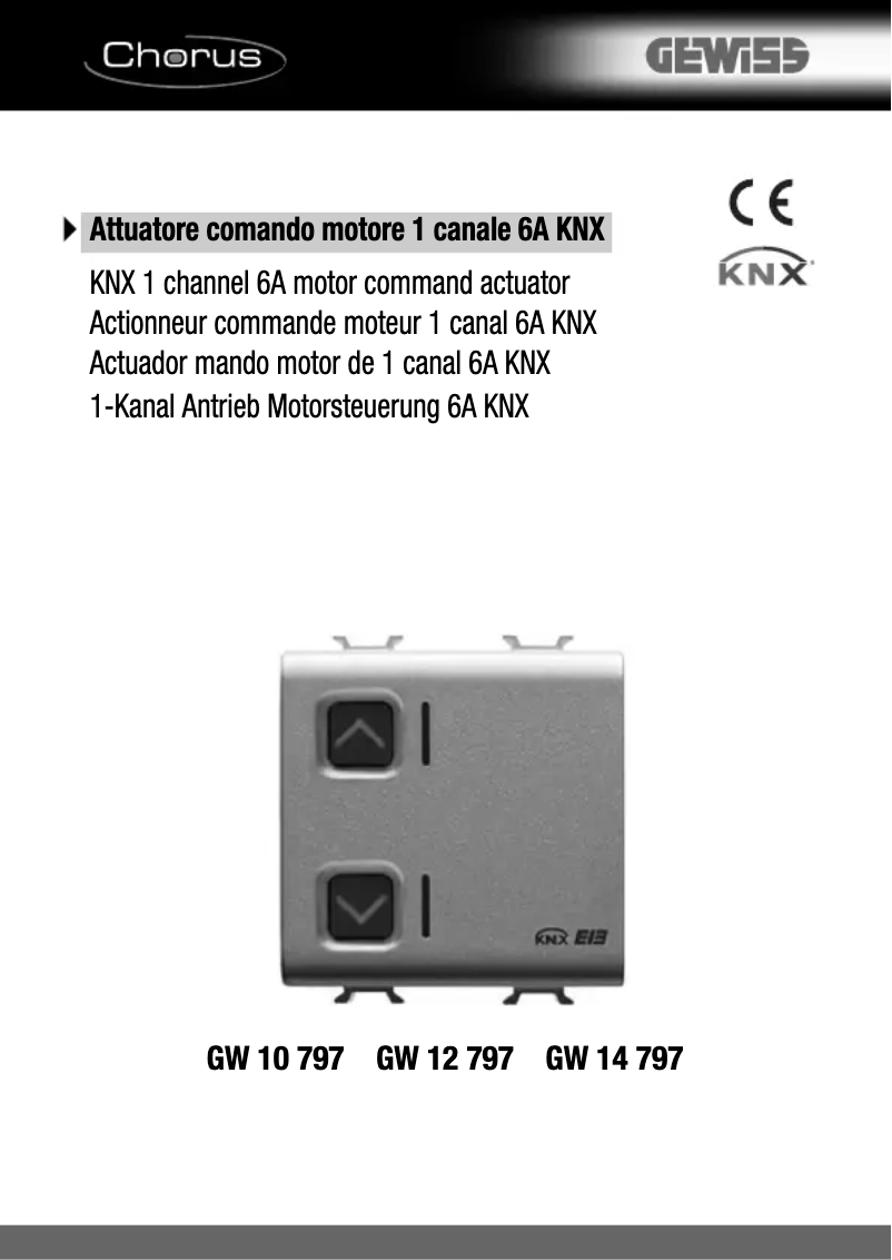 Image de la première page du manuel de l'appareil GW14797