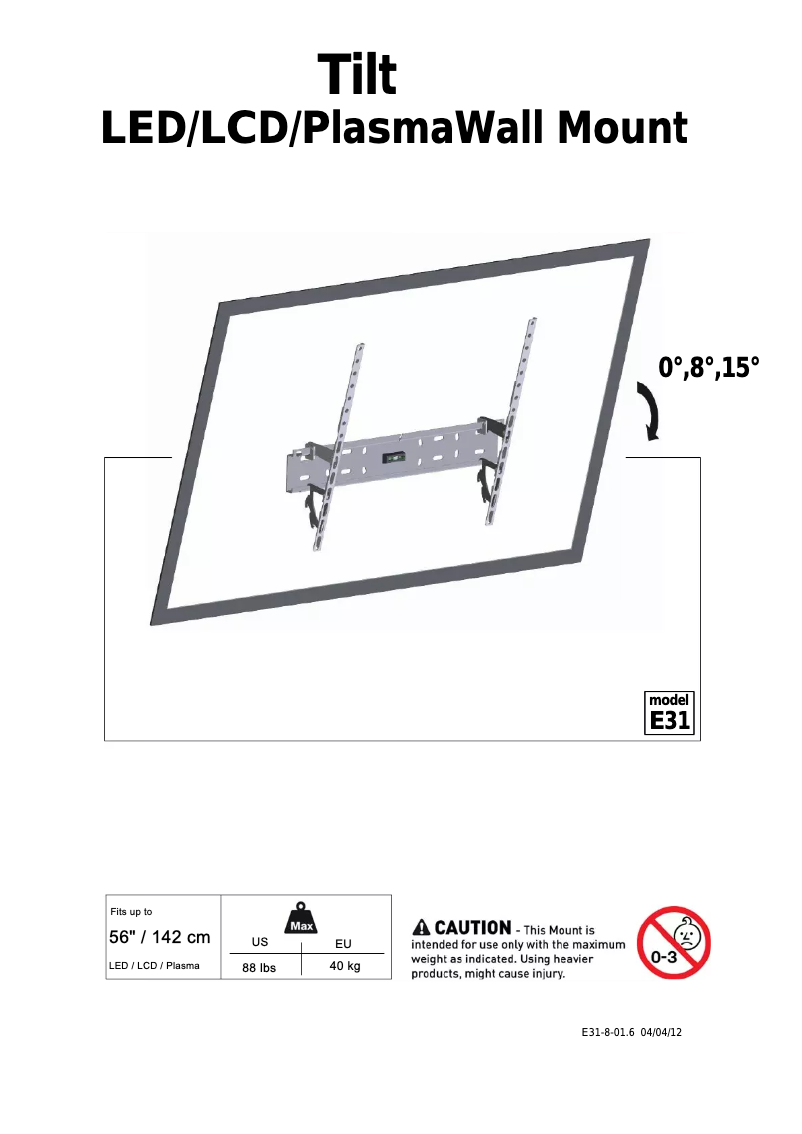 Image de la première page du manuel de l'appareil E31