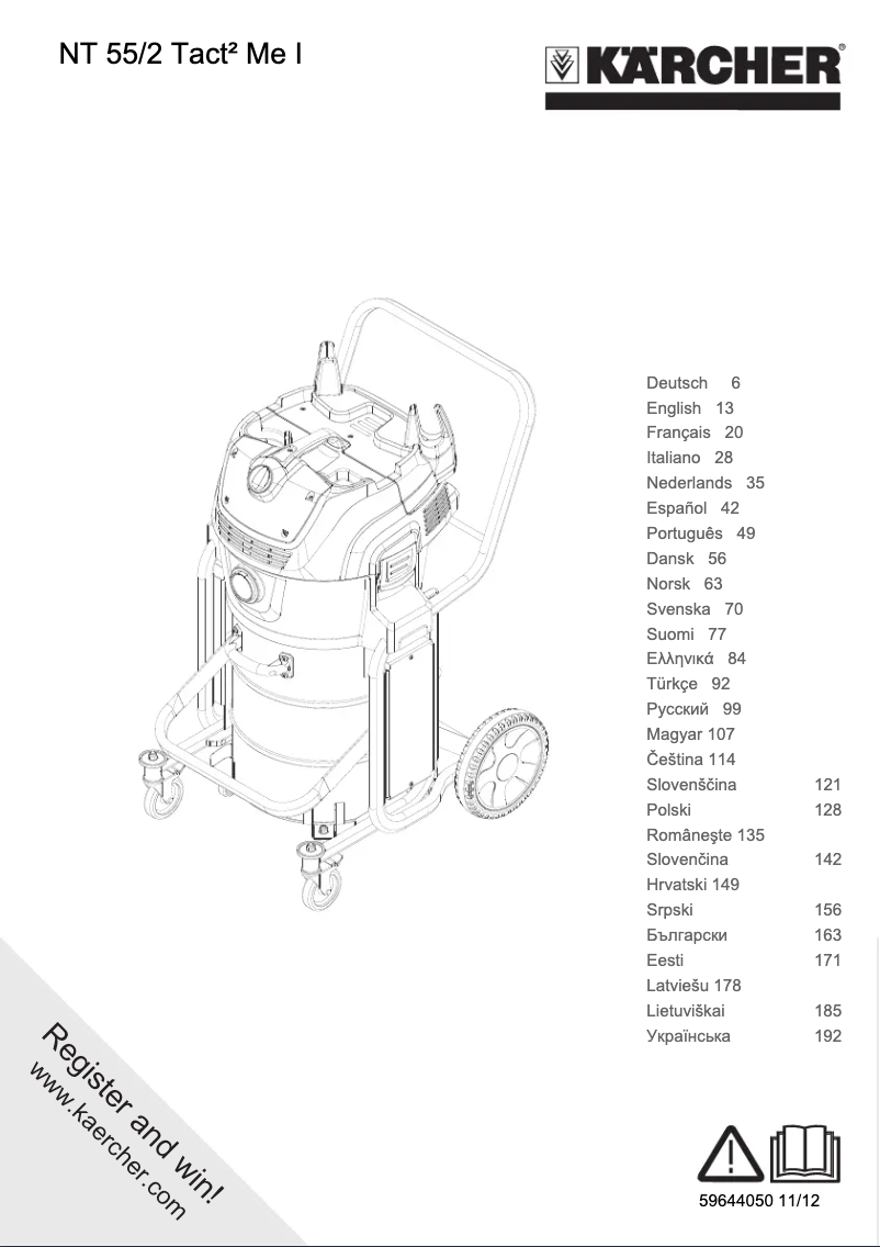 Image de la première page du manuel de l'appareil NT 55/2 Tact² Me I