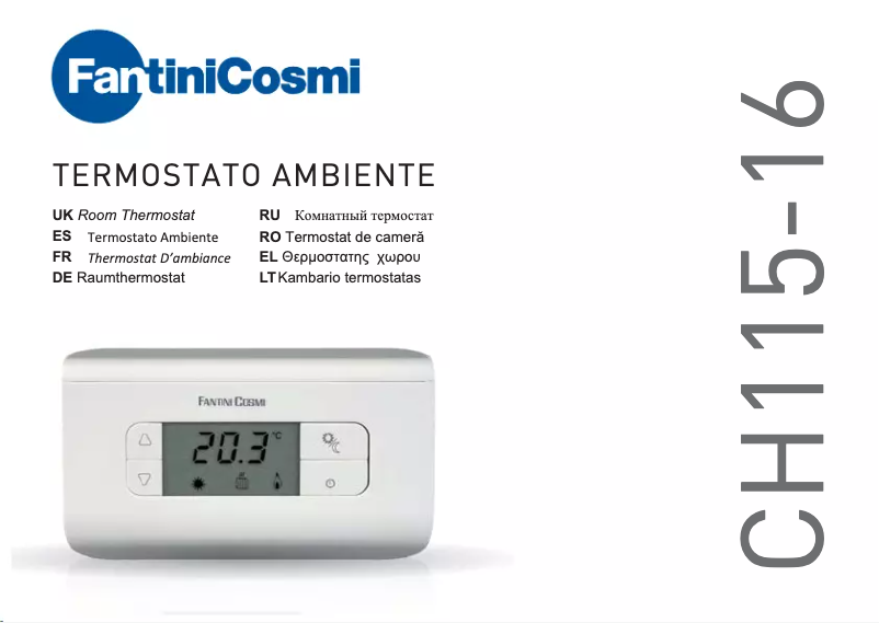 Page 1 de la notice Manuel utilisateur Fantini Cosmi CH115