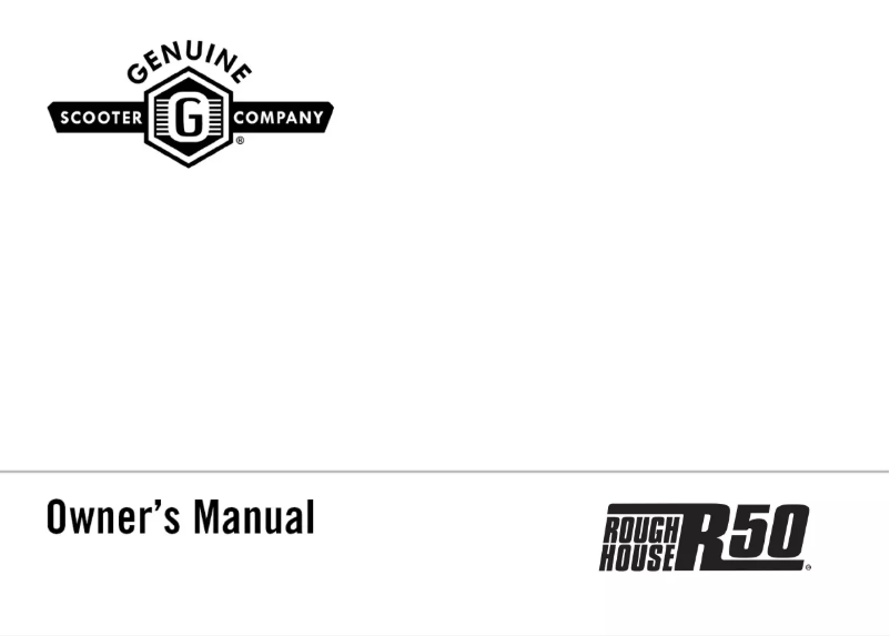 Image de la première page du manuel de l'appareil Roughhouse 50
