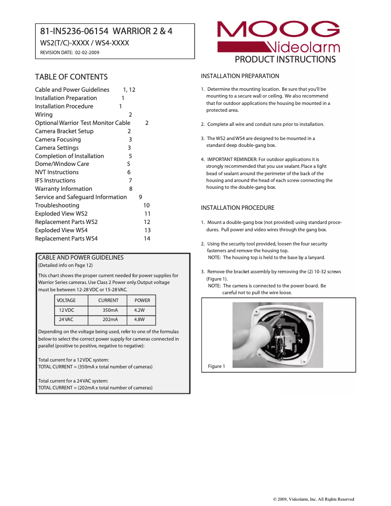 Image de la première page du manuel de l'appareil WS2C-50NF