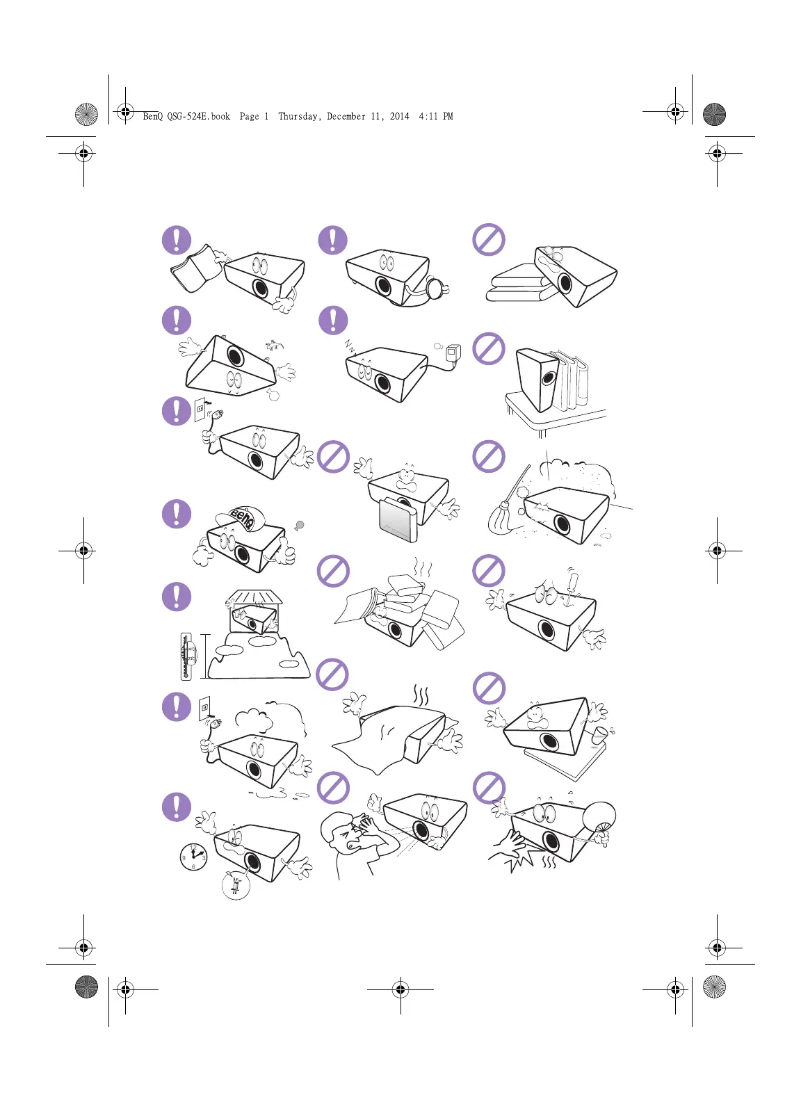 Page n°1 - Guide de démarrage rapide BenQ TW526E