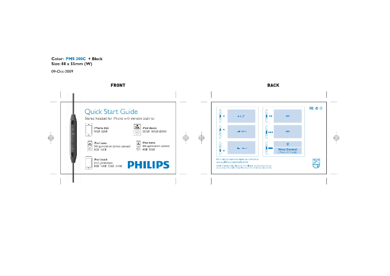 Page n°1 - Mode d'emploi Philips SHH9506
