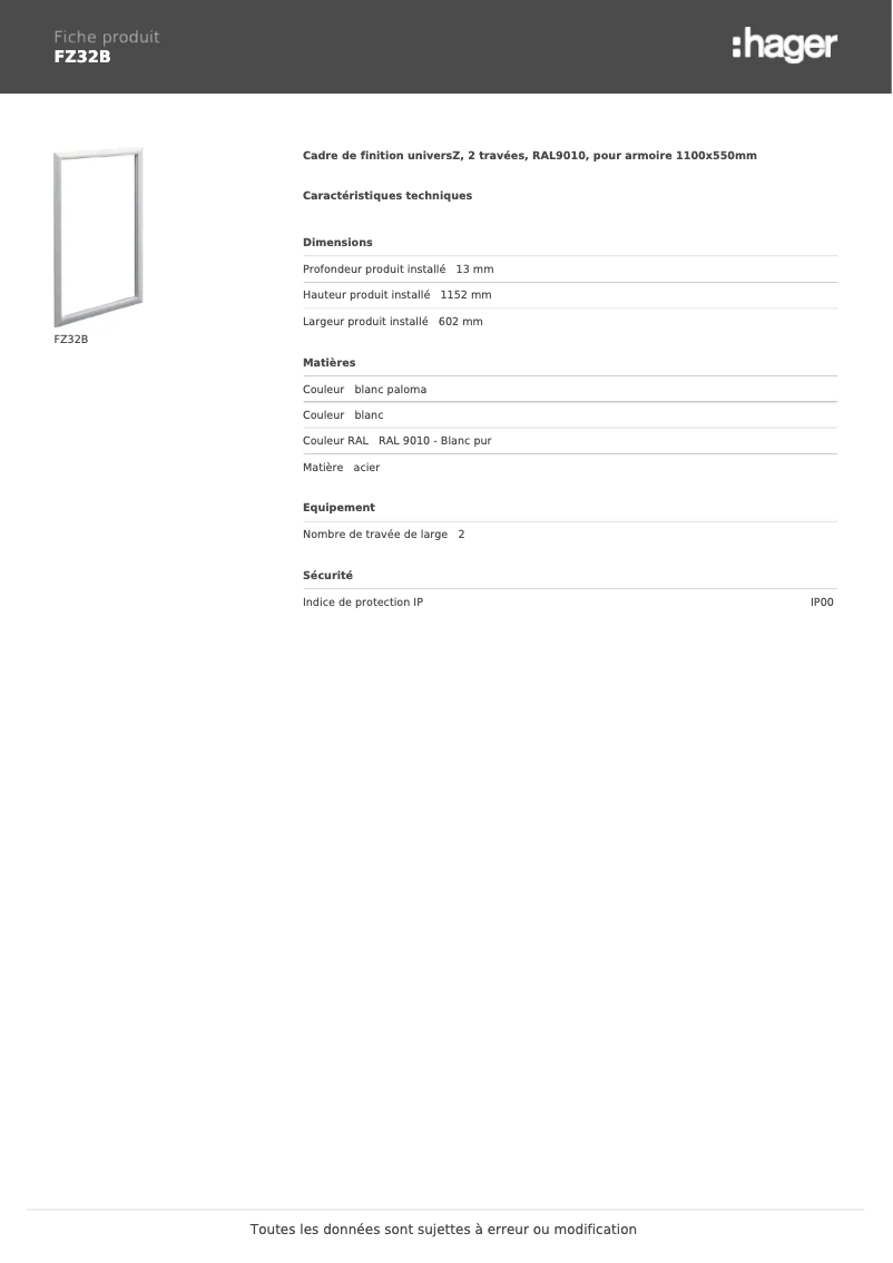 Image de la première page du manuel de l'appareil FZ32B