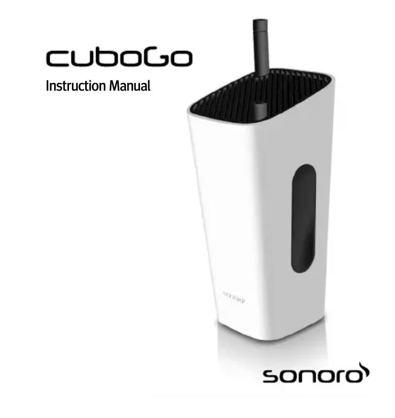 Page n°1 - Manuel utilisateur Sonoro AU-5000WH GR