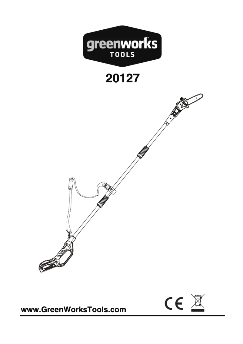 Page 1 de la notice Manuel utilisateur Greenworks G24PS20