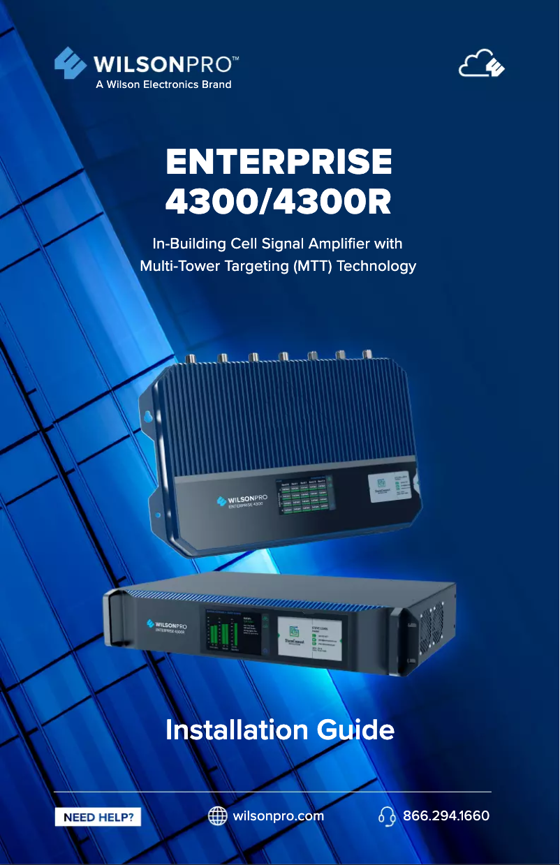 Page 1 de la notice Manuel utilisateur Wilson Enterprise 4300