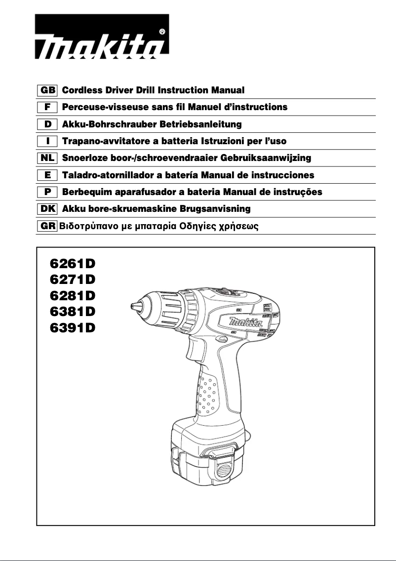 Page n°1 - Manuel utilisateur Makita 6281D