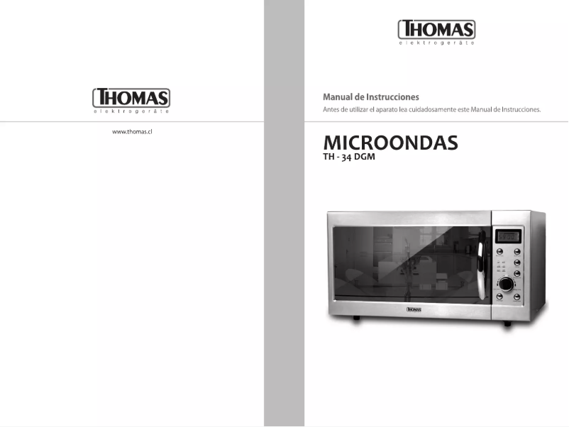 Page n°1 - Manuel utilisateur Thomas TH-34DGM