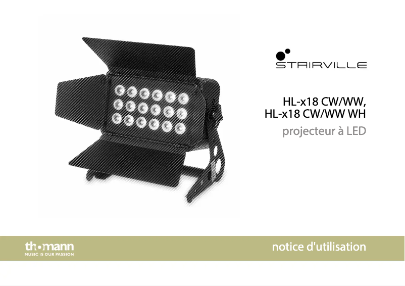 Página 1 del manual Manual de usuario Stairville HL-x180 CW