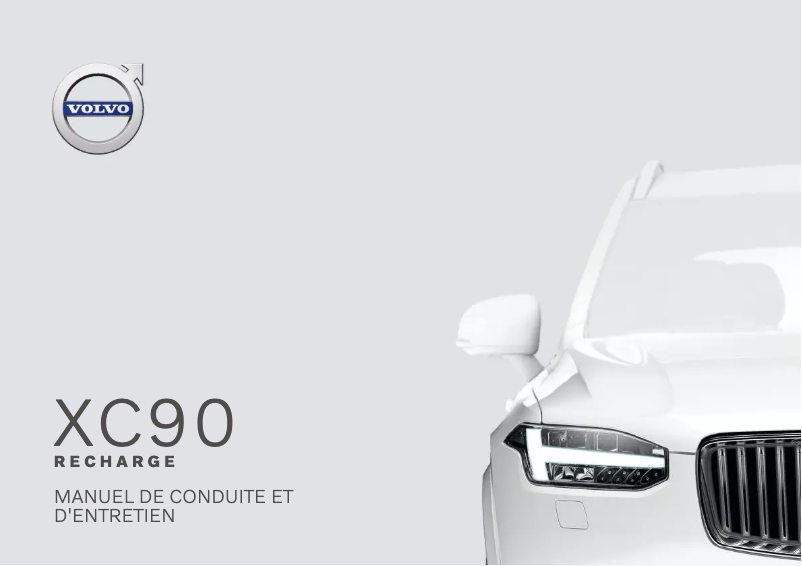 Page 1 de la notice Manuel utilisateur Volvo XC90 Recharge Plug-in hybrid (2020)